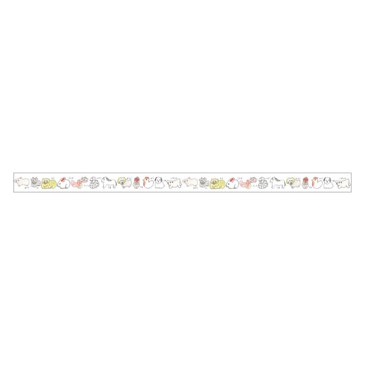 mt x Isabelle Boinot Washi Tape — Zodiac — rolled out on paper