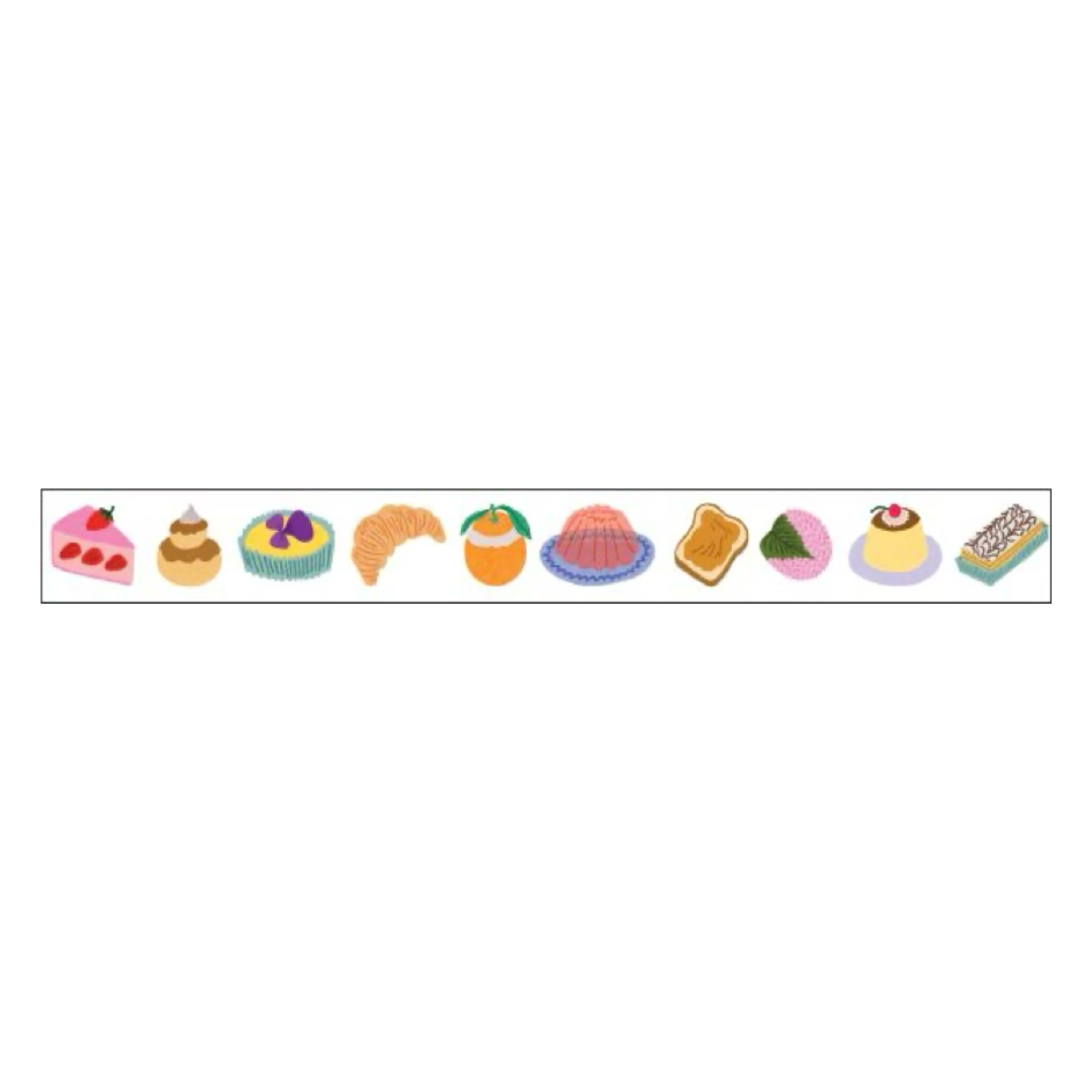 mt x Léa Maupetit Washi Tape — Desserts — rolled out on paper