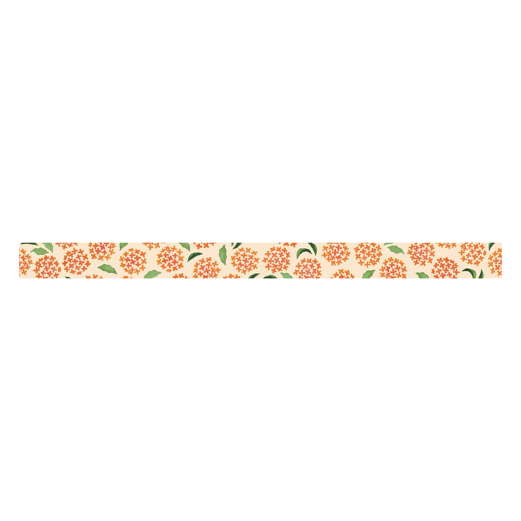 mt x Maruichikyu Washi Tape — Osmanthus — rolled out on paper