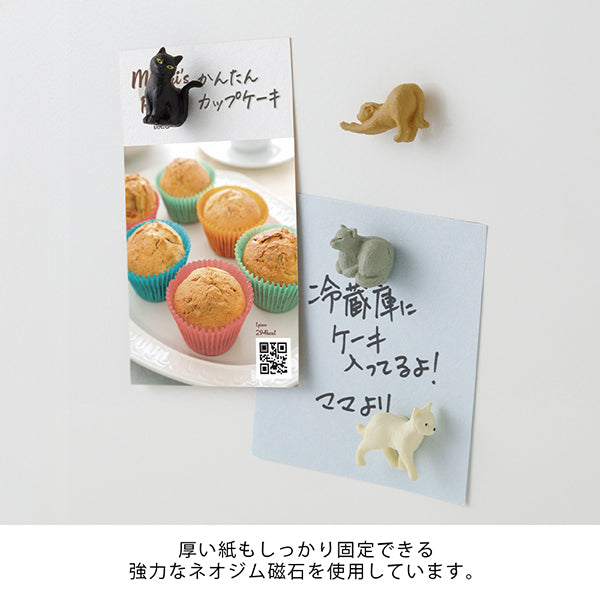 Midori Miniature Magnet <Set of 4> — Cat B — with packaging