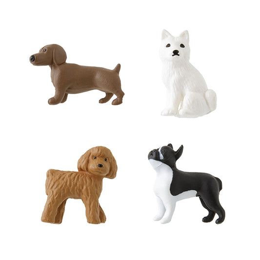 Midori Miniature Magnet <Set of 4> — Dog B — detail view