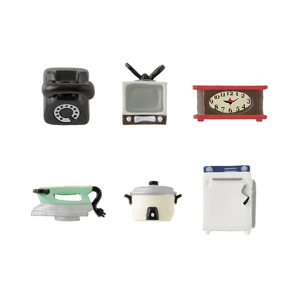 Midori Miniature Magnet <Set of 6> — Retro Appliances B — detail view
