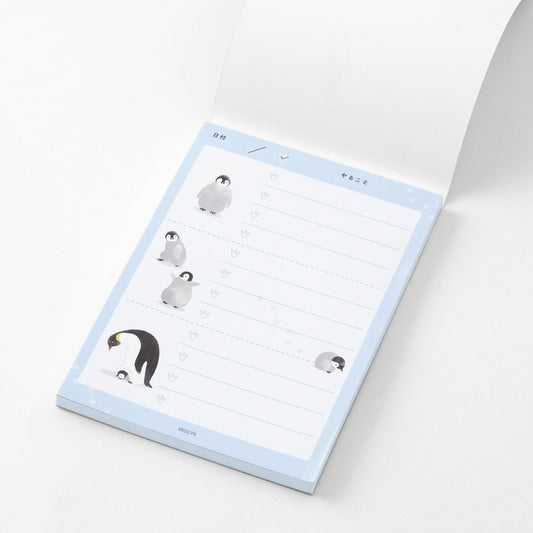 Midori To-Do Memo Pad — Penguin — detail view