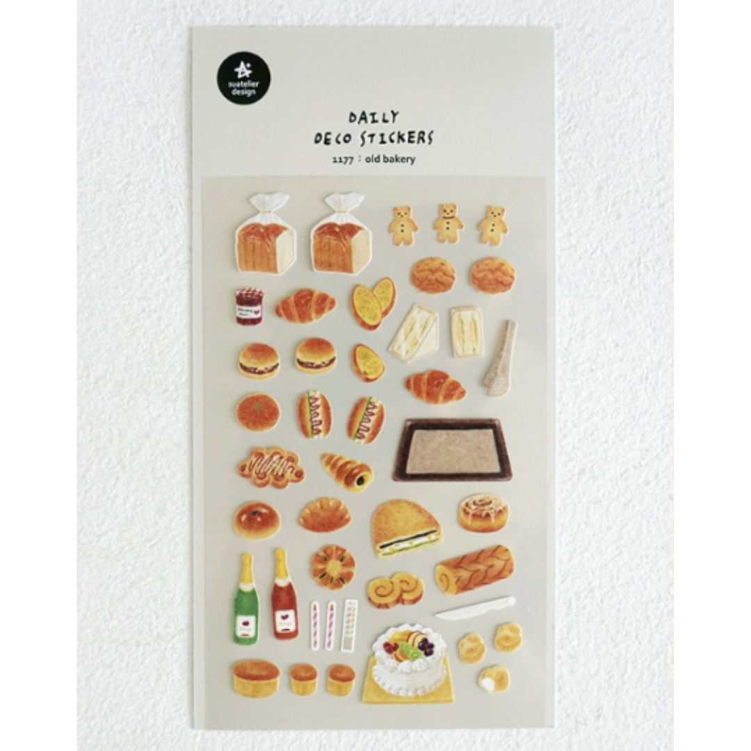 Suatelier Daily Deco Sticker — Old Bakery — sticker detail