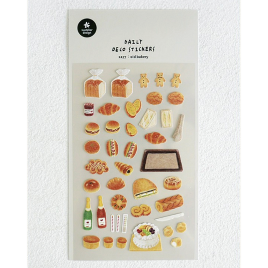Suatelier Daily Deco Sticker — Old Bakery — sticker detail