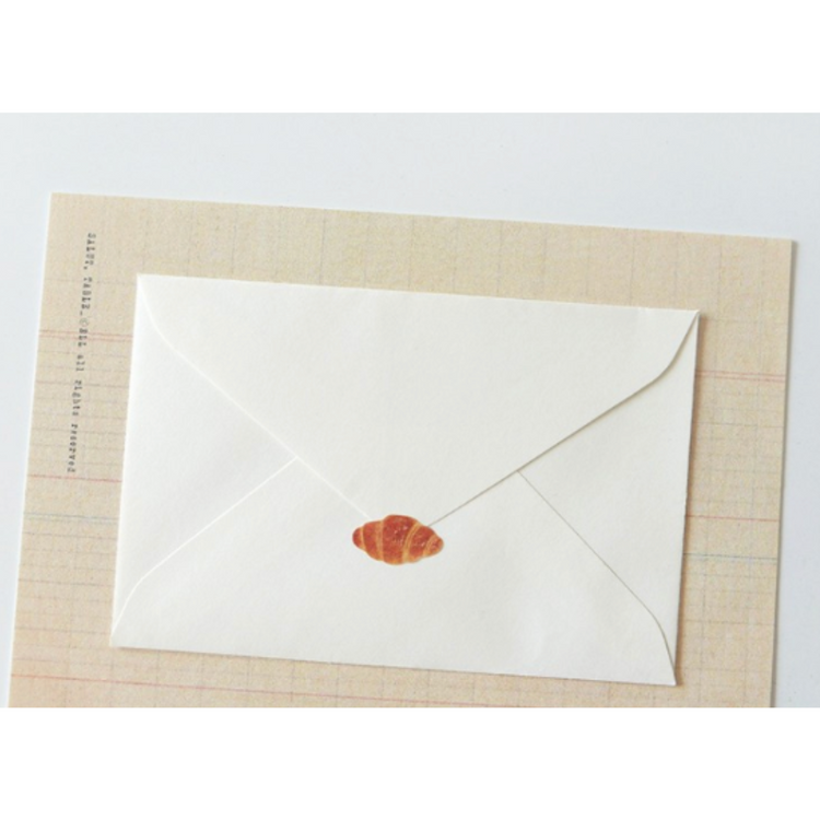 Suatelier Daily Deco Sticker — Old Bakery — applied in a journal