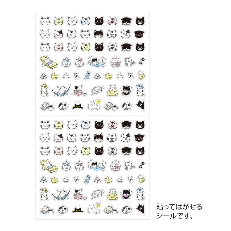 Midori Sticker <1 Sheet> — Pictograph Cat — sticker detail