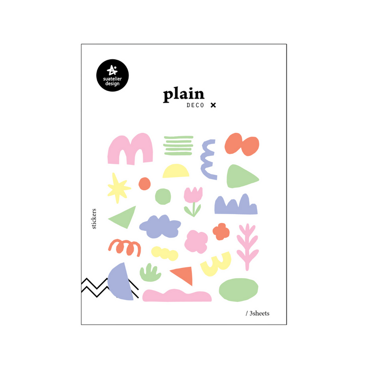 Suatelier Plain Deco Sticker — Plain.72 — sheet front