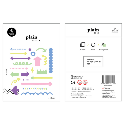 Suatelier Plain Deco Sticker — Plain.73 — sticker detail