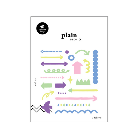 Suatelier Plain Deco Sticker — Plain.73 — sheet front
