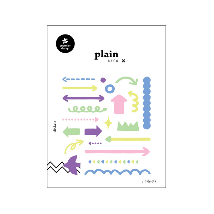 Suatelier Plain Deco Sticker — Plain.73 — sheet front