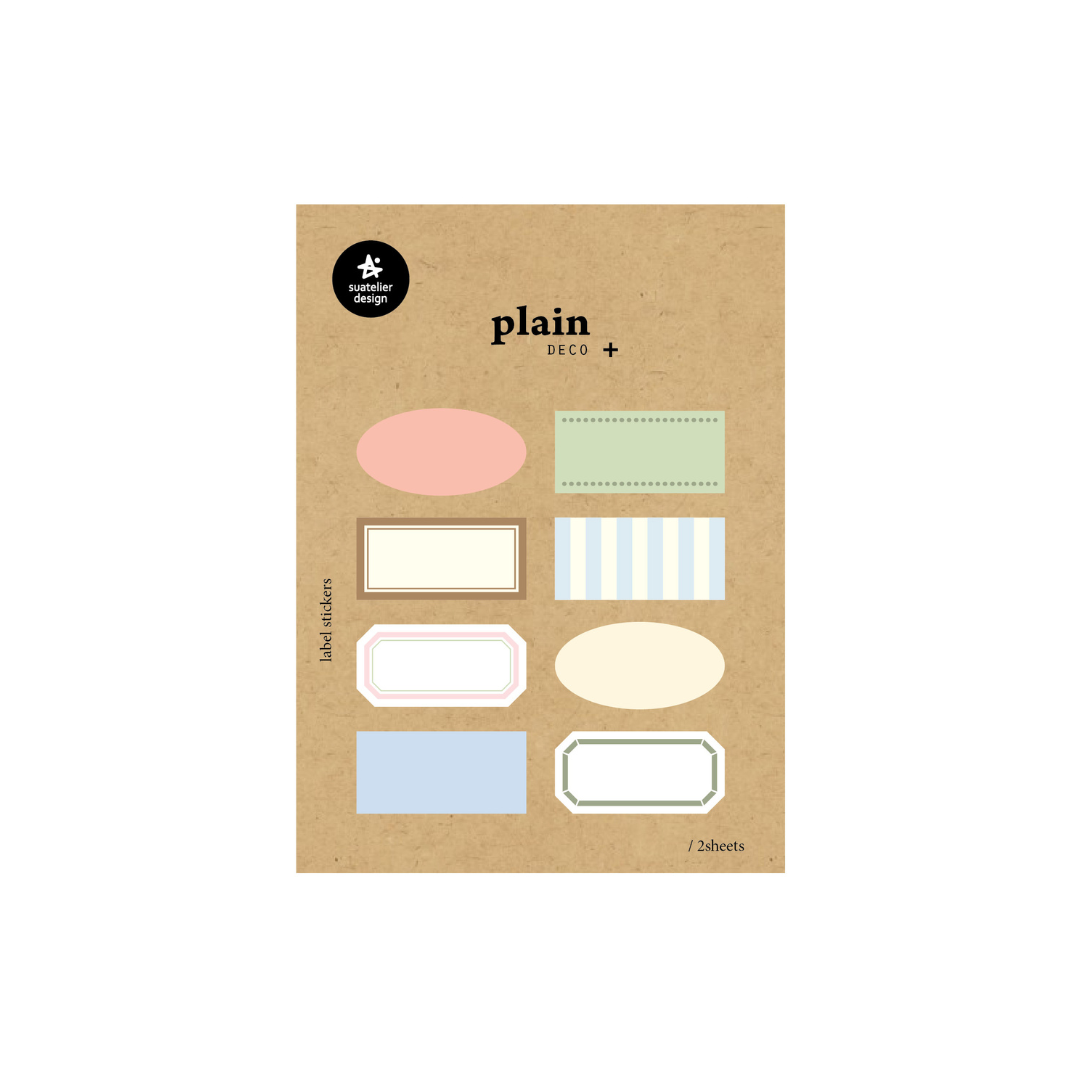 Suatelier Plain Deco Sticker — Plain.75 — sheet front