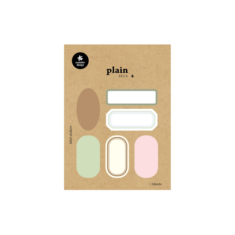 Suatelier Plain Deco Sticker — Plain.76 — sheet front