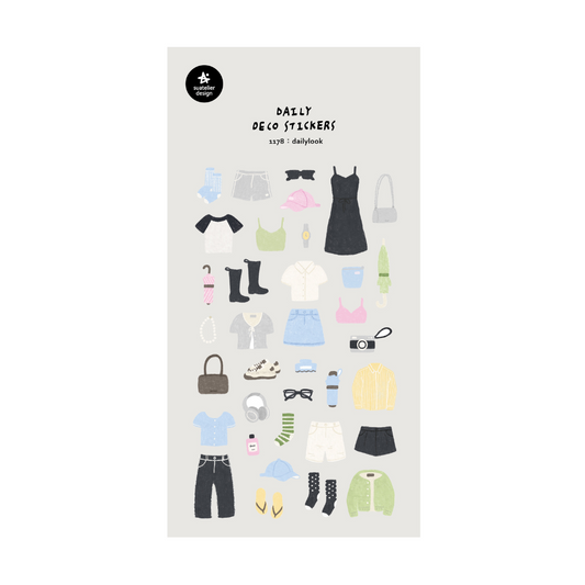 Suatelier Daily Deco Sticker — Dailylook — sheet front