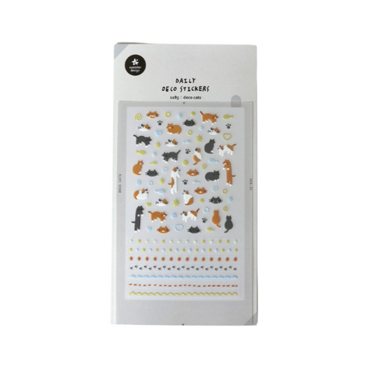 Suatelier Daily Deco Sticker — Deco Cats — sheet front