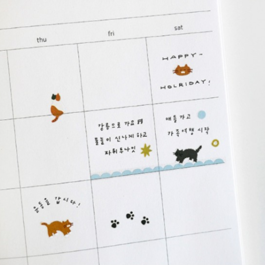 Suatelier Daily Deco Sticker — Deco Cats — sheet front