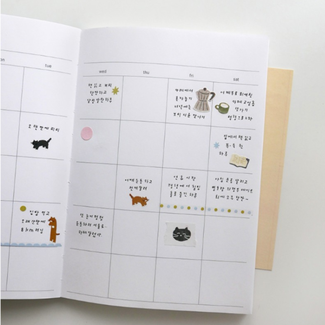 Suatelier Daily Deco Sticker — Deco Cats — with packaging