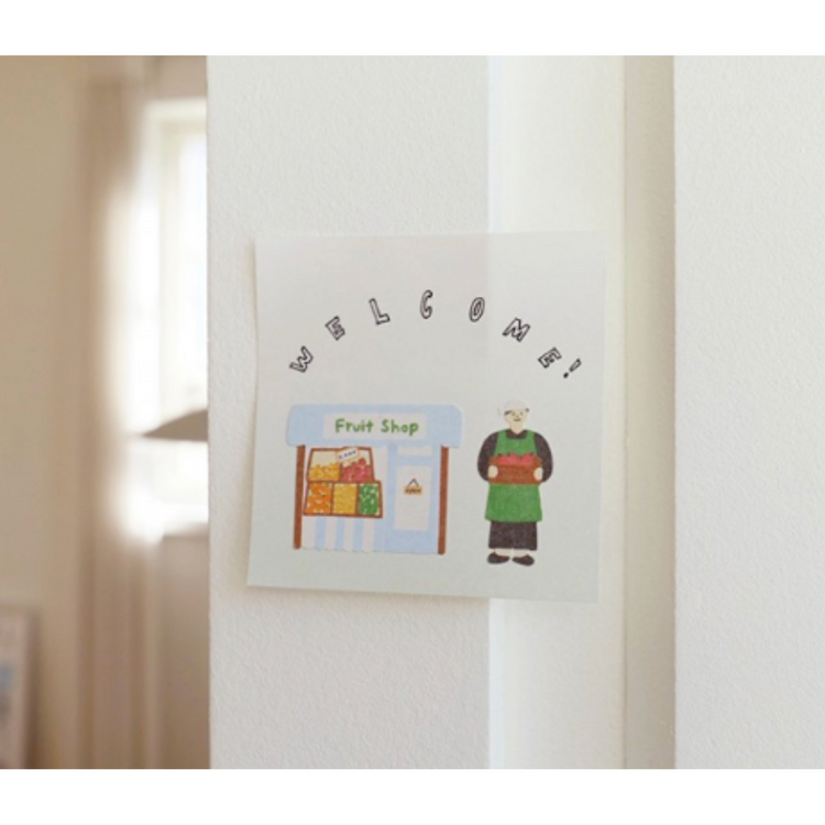 Suatelier Daily Deco Stickers — Fruit Shop — with packaging