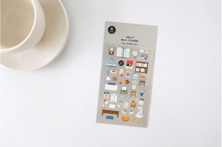 Suatelier Daily Deco Stickers — Grandpa's Room — sticker detail