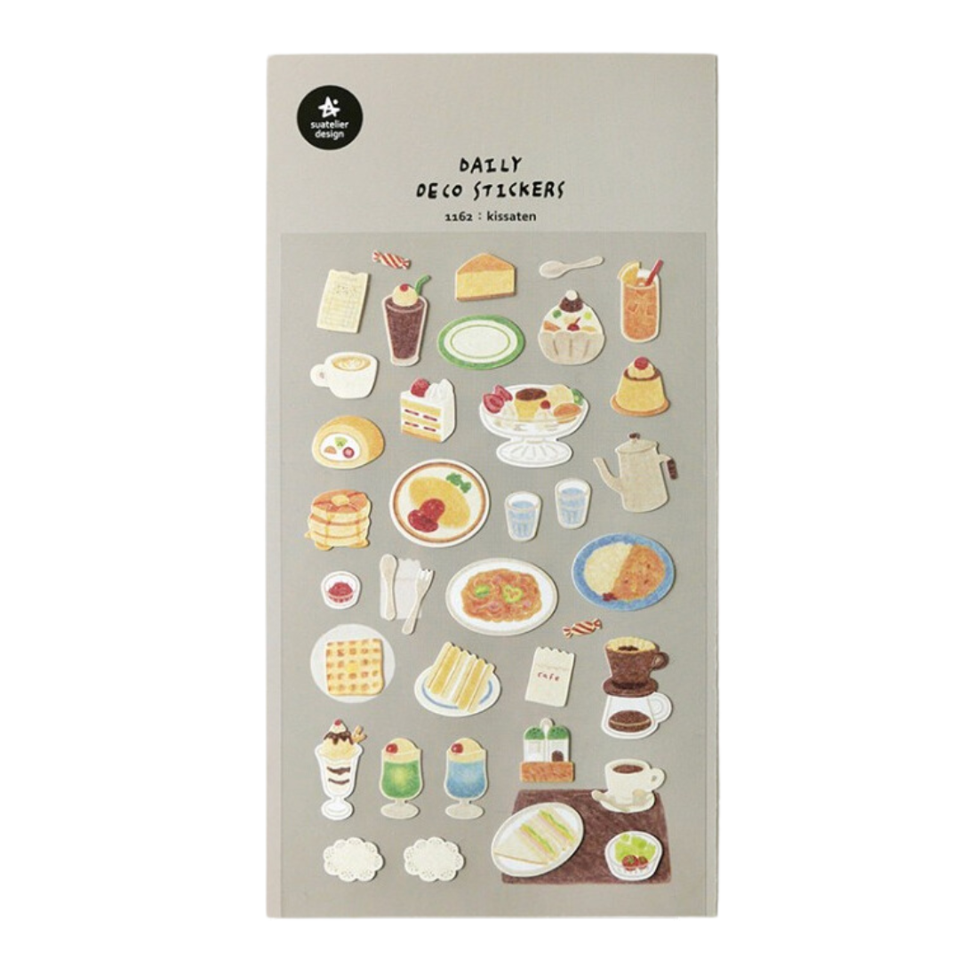 Suatelier Daily Deco Stickers — Kissaten — sheet front