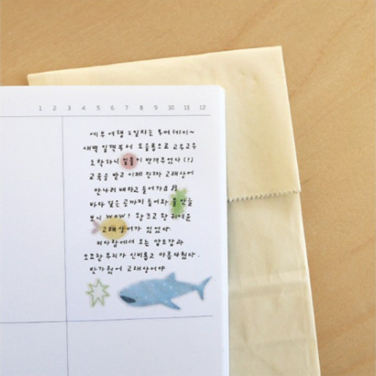 Suatelier Daily Deco Stickers — aqua aqua — sticker detail