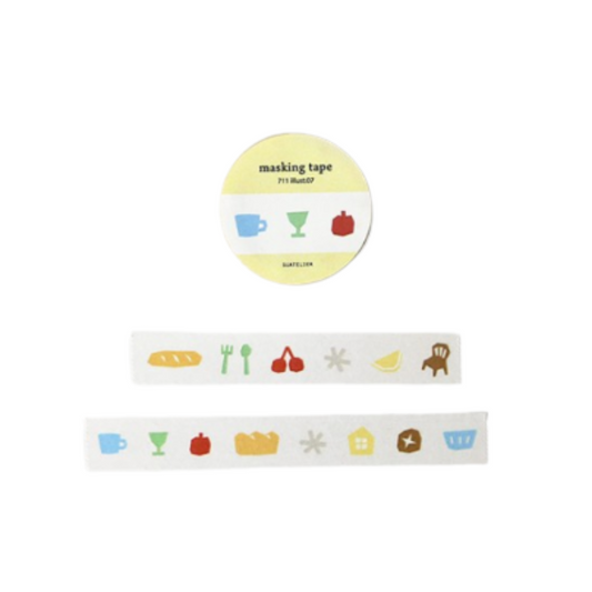 Suatelier Masking Tape — Illust.07 — roll front