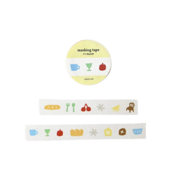Suatelier Masking Tape — Illust.07 — roll front