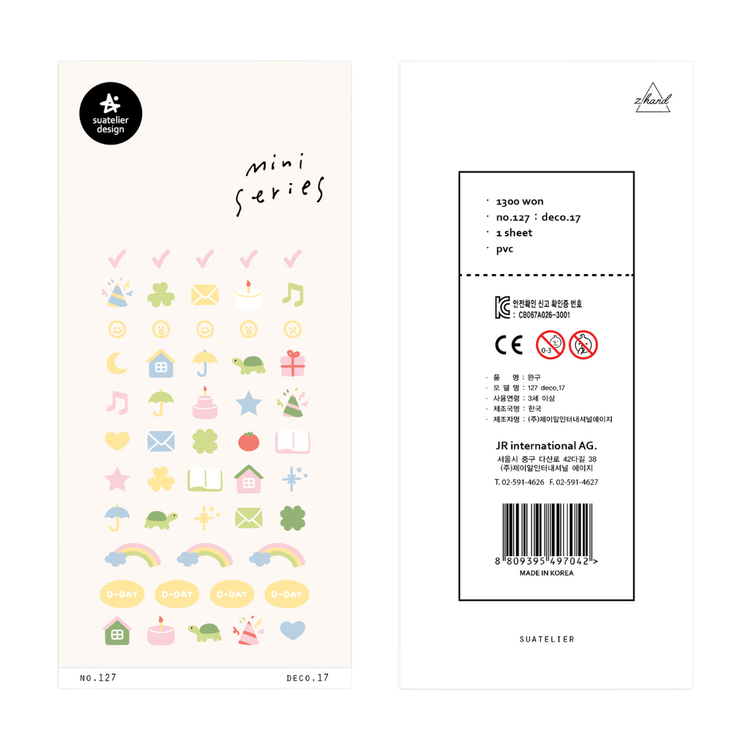 Suatelier Mini Series Sticker — Deco.17 (D-day) — sticker detail