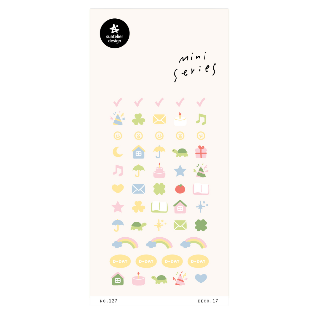 Suatelier Mini Series Sticker — Deco.17 (D-day) — sheet front