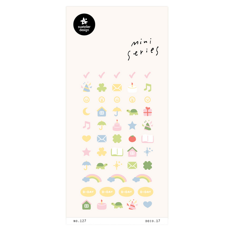 Suatelier Mini Series Sticker — Deco.17 (D-day) — sheet front