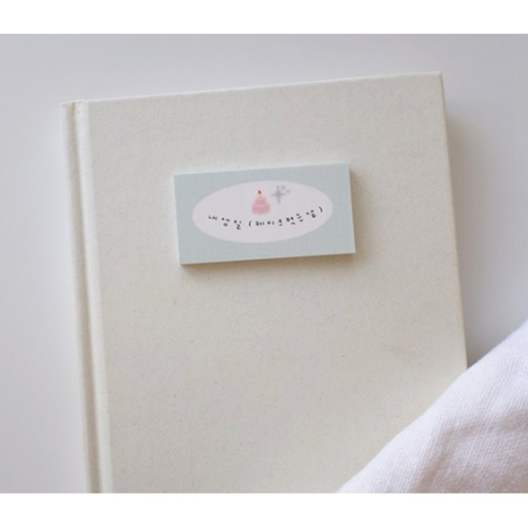 Suatelier Mini Series Sticker — Deco.17 (D-day) — flat lay