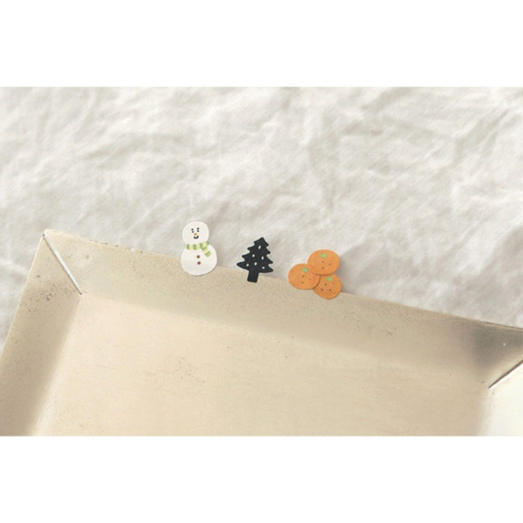 Suatelier Mini Series Sticker — Deco.19 (Christmas) — flat lay