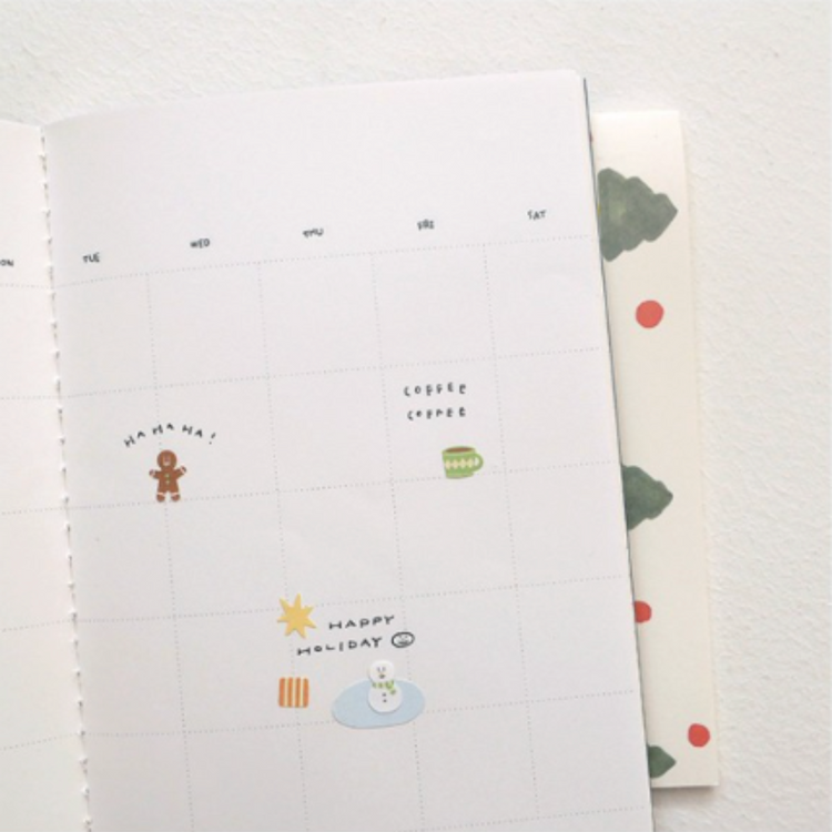 Suatelier Mini Series Sticker — Deco.19 (Christmas) — close-up
