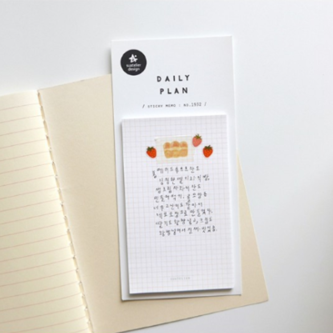 Suatelier Mini Series Sticker — Deco.20 — applied in a journal