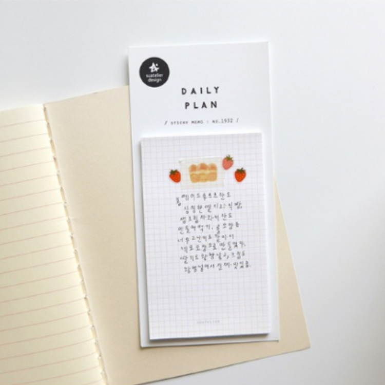 Suatelier Mini Series Sticker — Deco.20 — applied in a journal