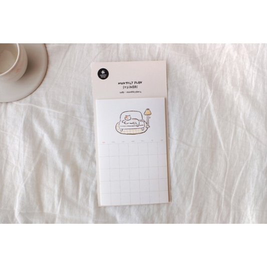 Suatelier Monthly Plan Sticker — Monthly Plan.04 — sticker detail