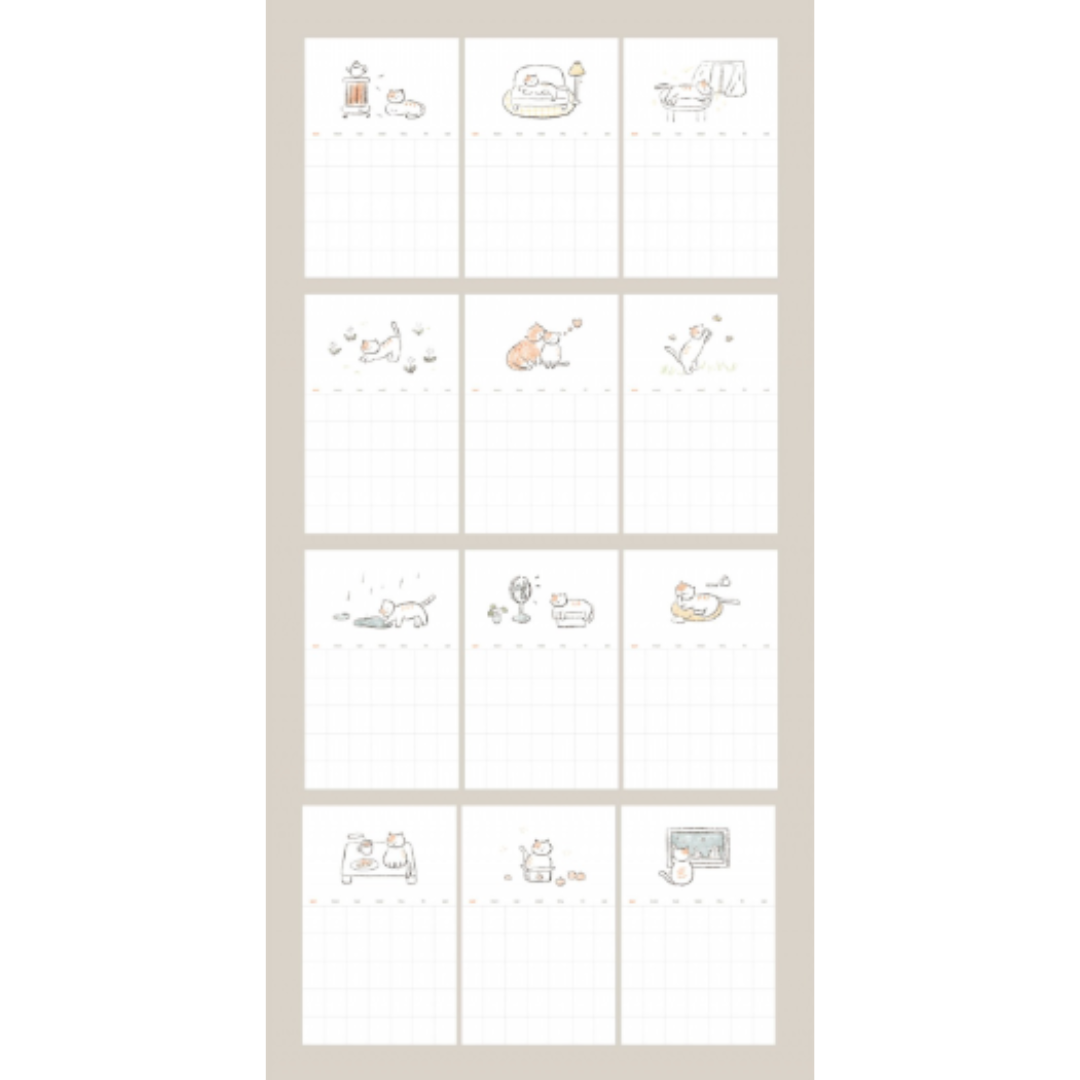 Suatelier Monthly Plan Sticker — Monthly Plan.04 — with packaging