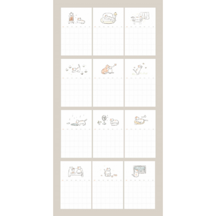 Suatelier Monthly Plan Sticker — Monthly Plan.04 — with packaging