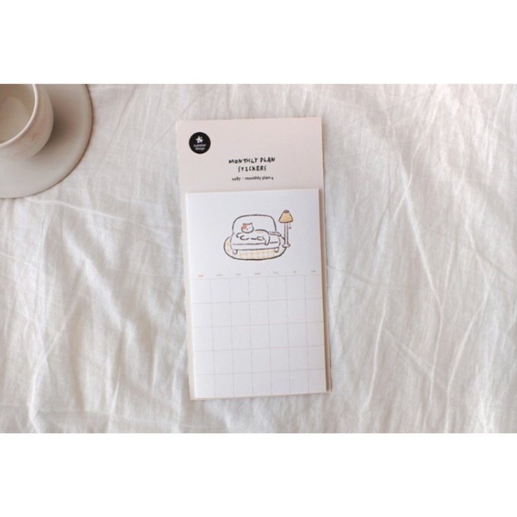 Suatelier Monthly Plan Sticker — Monthly Plan.04 — sticker detail