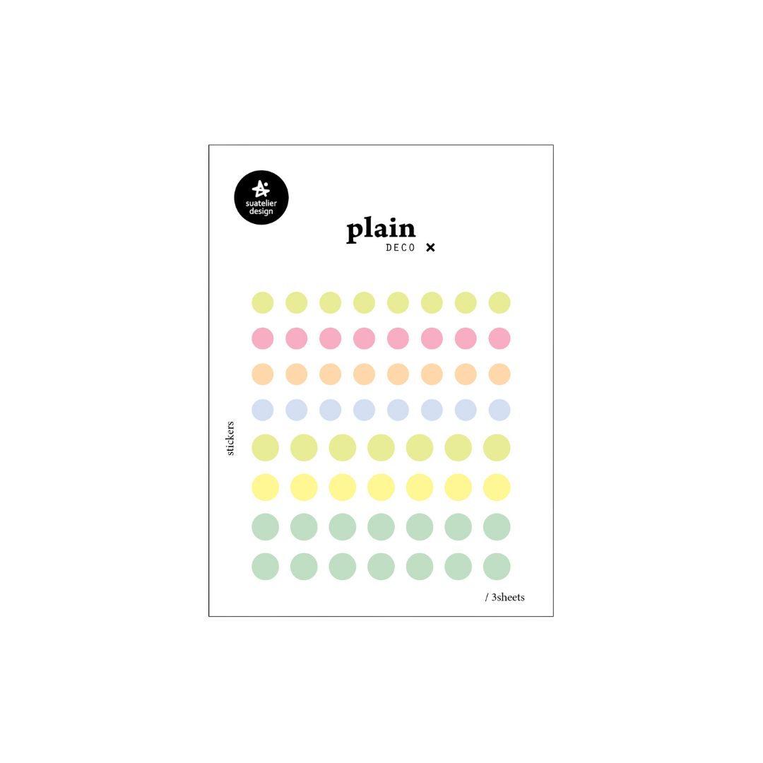 Suatelier Plain Deco Sticker — Plain.77 — sheet front