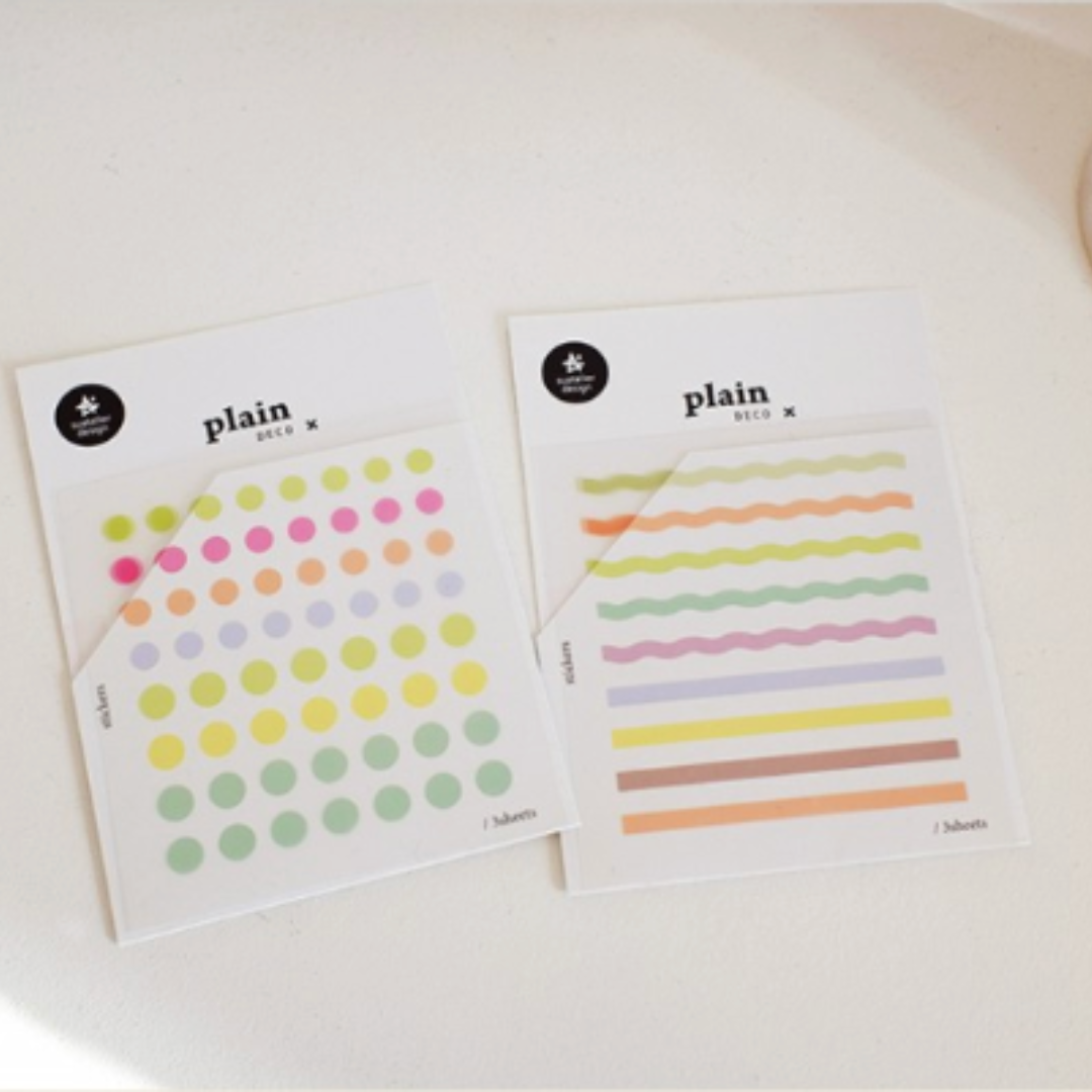 Suatelier Plain Deco Sticker — Plain.77 — sticker detail
