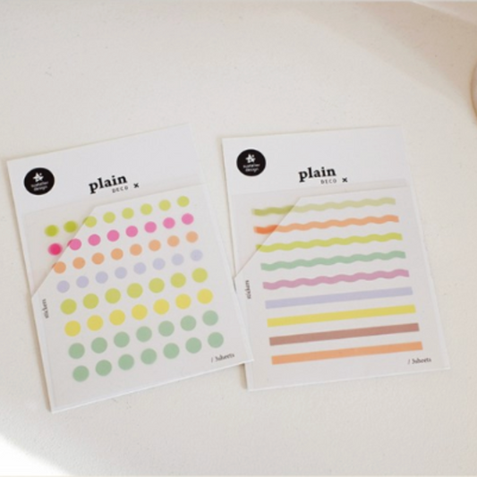 Suatelier Plain Deco Sticker — Plain.77 — sticker detail