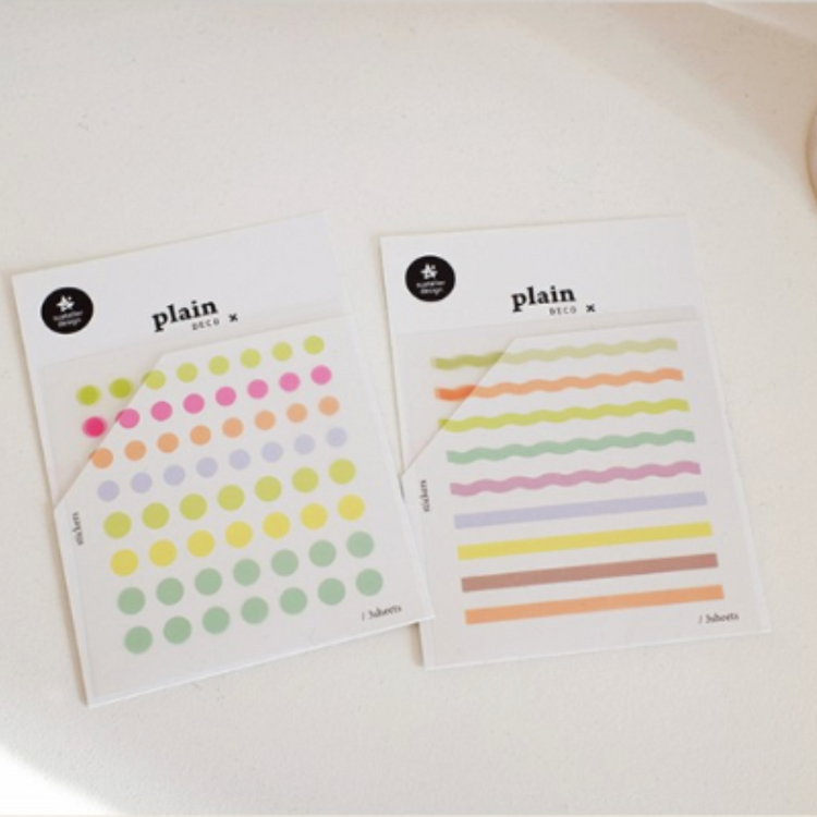 Suatelier Plain Deco Sticker — Plain.77 — sticker detail