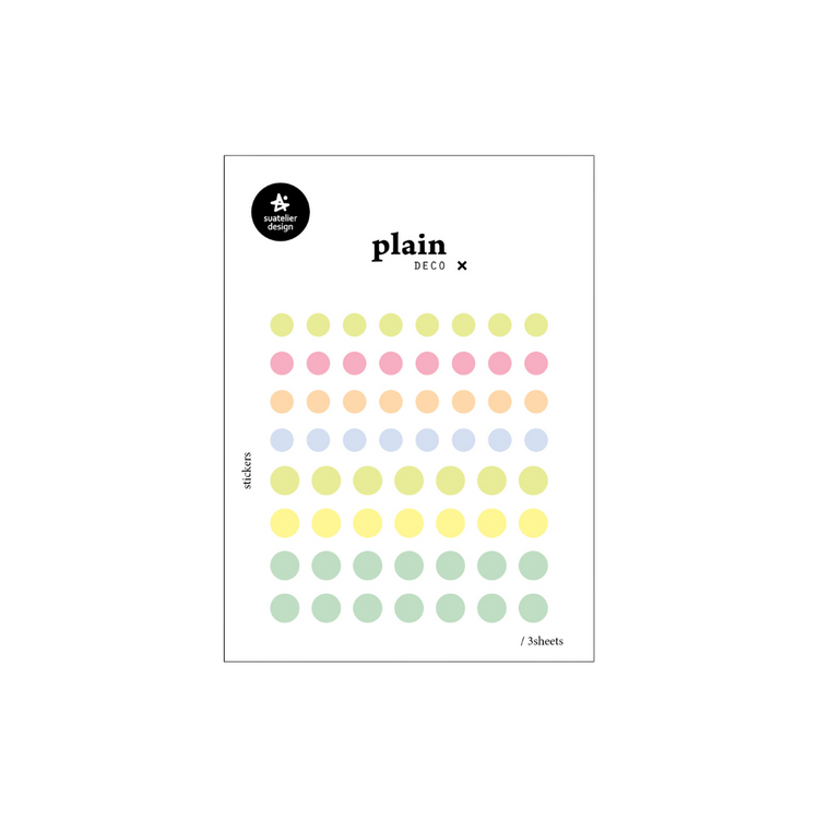 Suatelier Plain Deco Sticker — Plain.77 — sheet front