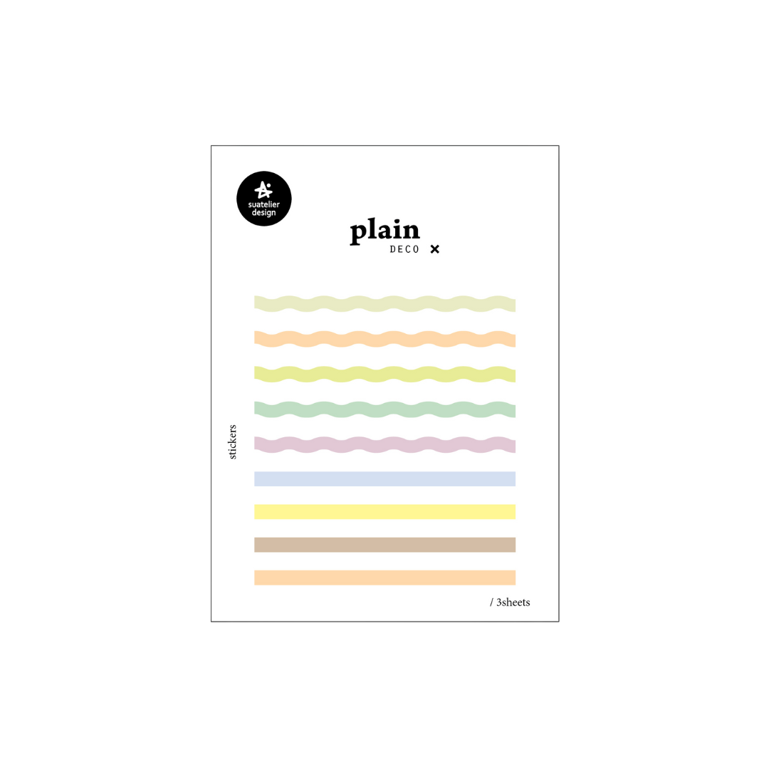 Suatelier Plain Deco Sticker — Plain.78 — sheet front