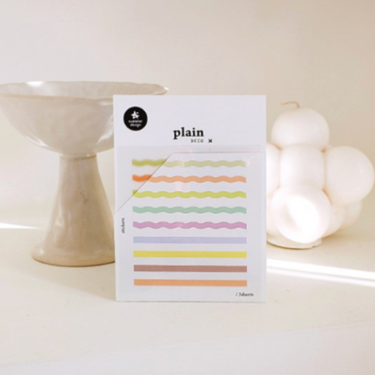 Suatelier Plain Deco Sticker — Plain.78 — with packaging