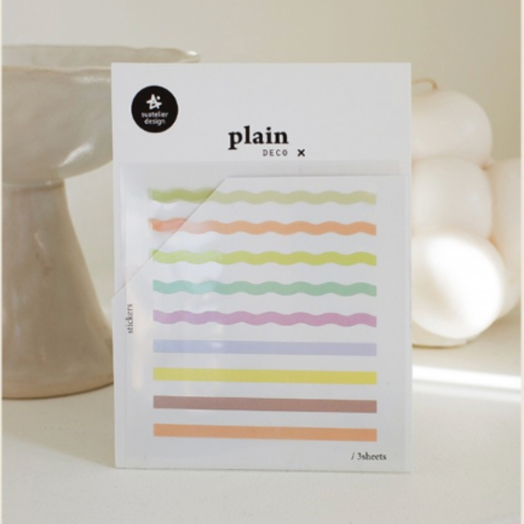 Suatelier Plain Deco Sticker — Plain.78 — sticker detail