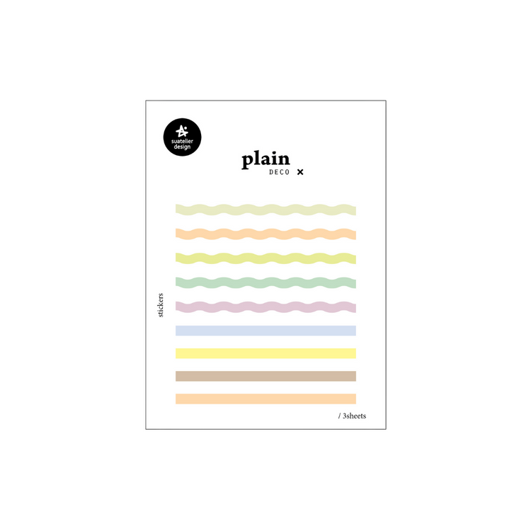 Suatelier Plain Deco Sticker — Plain.78 — sheet front