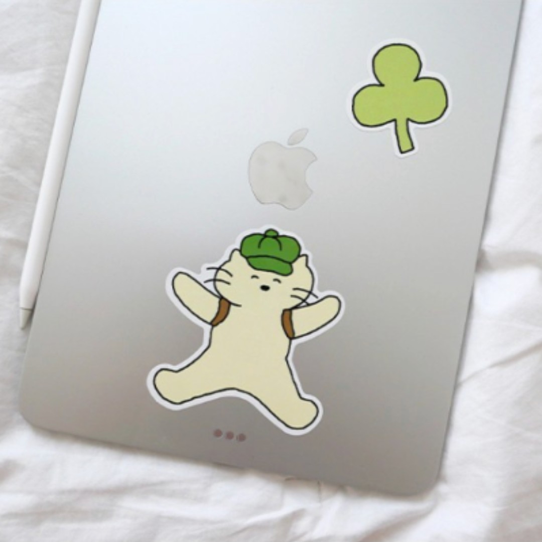 Suatelier Sticker — Cat's Happy Trip — sticker detail