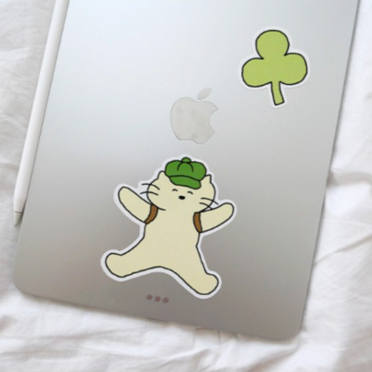 Suatelier Sticker — Cat's Happy Trip — sticker detail